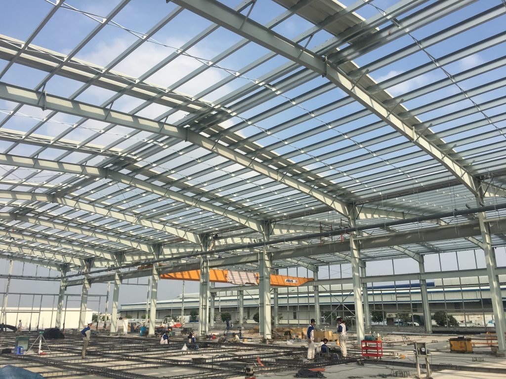Thi công nhà thép tiền chế (pre engineered steel buildings) trong thành phố - 2